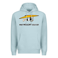 Blue Mist what wouldnt jesus do Premium Hoodie - artisFamous