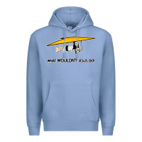 Colony Blue what wouldnt jesus do Premium Hoodie - artisFamous