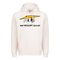 Pale Pink what wouldnt jesus do Premium Hoodie - artisFamous