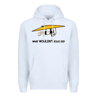 White what wouldnt jesus do Premium Hoodie - artisFamous