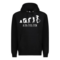 Black alien evolution Premium Hoodie - artisFamous