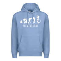Colony Blue alien evolution Premium Hoodie - artisFamous