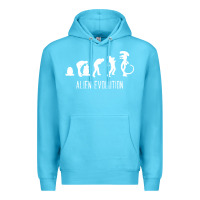 Ocean Blue alien evolution Premium Hoodie - artisFamous