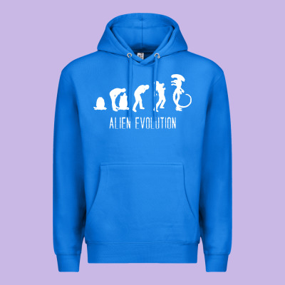 Alien Evolution Premium Hoodie Designed By Artisfamous