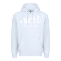 White alien evolution Premium Hoodie - artisFamous