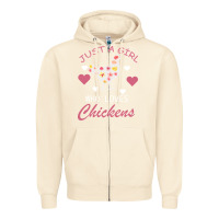 Sandshell Just A Girl Who Love Chickens Zipper Hoodie - Bettercallsaul