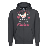 Smoke Just A Girl Who Love Chickens Zipper Hoodie - Bettercallsaul