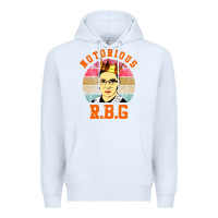 White rbg Premium Hoodie - artisFamous