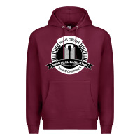 Burgundy hans gruber day Premium Hoodie - artisFamous