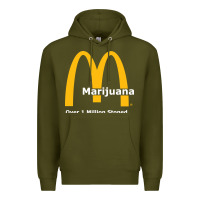 Army Green marijuana over 1 million stoned Premium Hoodie - artisFamous