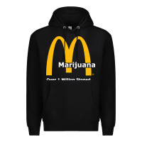 Black marijuana over 1 million stoned Premium Hoodie - artisFamous