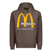 Coffee marijuana over 1 million stoned Premium Hoodie - artisFamous