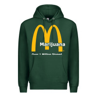 Sports Green marijuana over 1 million stoned Premium Hoodie - artisFamous