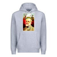 Heather Grey lee Confederate General Premium Hoodie - artisFamous