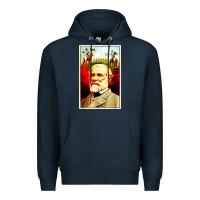 Navy lee Confederate General Premium Hoodie - artisFamous