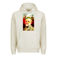 Oatmeal Heather lee Confederate General Premium Hoodie - artisFamous