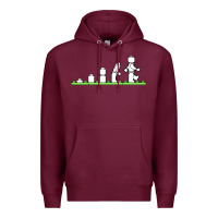 Burgundy lego Premium Hoodie - artisFamous