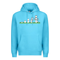 Ocean Blue lego Premium Hoodie - artisFamous