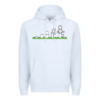 White lego Premium Hoodie - artisFamous
