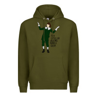 Army Green berries and cream Premium Hoodie - artisFamous