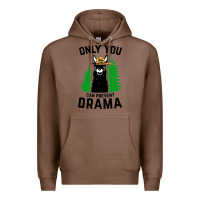 Chestnut only you can prevent drama llama Premium Hoodie - artisFamous