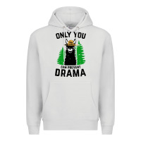 Dove Grey only you can prevent drama llama Premium Hoodie - artisFamous