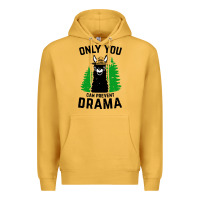 Mustard only you can prevent drama llama Premium Hoodie - artisFamous
