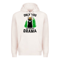 Pale Pink only you can prevent drama llama Premium Hoodie - artisFamous
