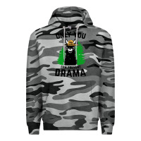 Slate Camo only you can prevent drama llama Premium Hoodie - artisFamous