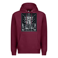 Burgundy hecate tarot card triple moon goddess witch wiccan pagan Premium Hoodie - artisFamous
