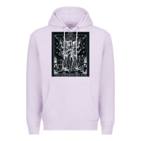 Lilac hecate tarot card triple moon goddess witch wiccan pagan Premium Hoodie - artisFamous