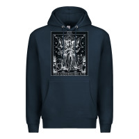 Navy hecate tarot card triple moon goddess witch wiccan pagan Premium Hoodie - artisFamous