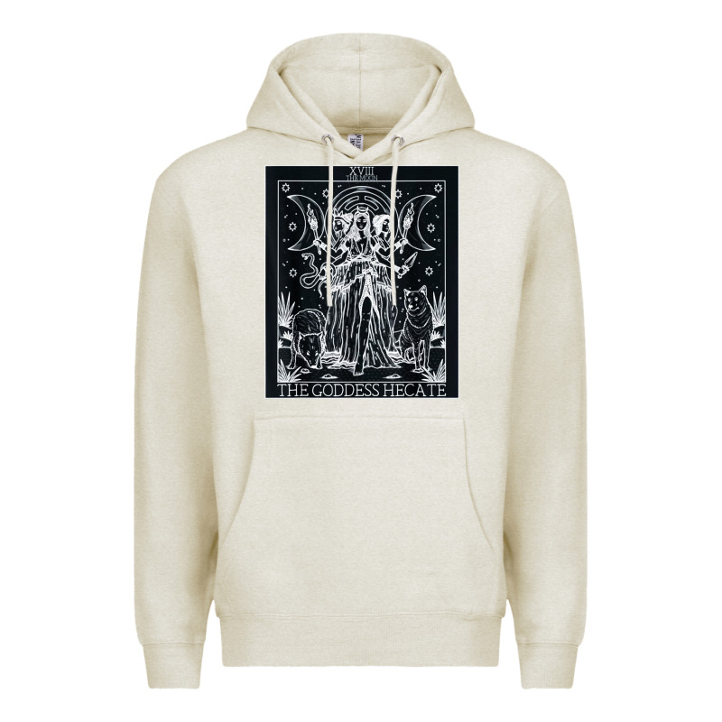 Hecate Tarot Card Triple Moon Goddess Witch Wiccan Pagan Premium Hoodie by artisFamous | Teevron