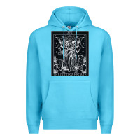 Ocean Blue hecate tarot card triple moon goddess witch wiccan pagan Premium Hoodie - artisFamous