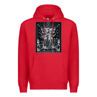 Red hecate tarot card triple moon goddess witch wiccan pagan Premium Hoodie - artisFamous