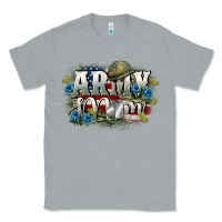 Heather Grey Army mom Mother's Day Classic Tee - FaDigitalArtStudio