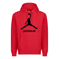 Red funny pickleball Premium Hoodie - artisFamous