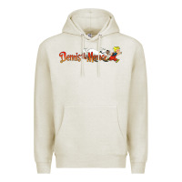 Oatmeal Heather Dennis the Menace funny cartoon movie Premium Hoodie - artisFamous