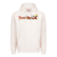 Pale Pink Dennis the Menace funny cartoon movie Premium Hoodie - artisFamous