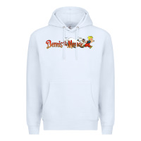 White Dennis the Menace funny cartoon movie Premium Hoodie - artisFamous
