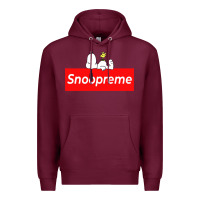Burgundy snoopreme Premium Hoodie - artisFamous