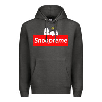 Charcoal Heather snoopreme Premium Hoodie - artisFamous