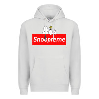 Dove Grey snoopreme Premium Hoodie - artisFamous