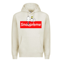 Oatmeal Heather snoopreme Premium Hoodie - artisFamous