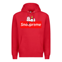 Red snoopreme Premium Hoodie - artisFamous