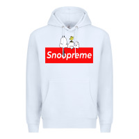 White snoopreme Premium Hoodie - artisFamous