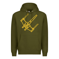 Army Green x wing starfighter Premium Hoodie - artisFamous
