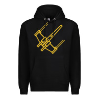 Black x wing starfighter Premium Hoodie - artisFamous