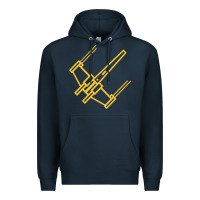 Navy x wing starfighter Premium Hoodie - artisFamous