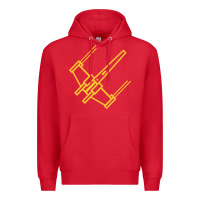 Red x wing starfighter Premium Hoodie - artisFamous